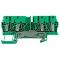 Weidmüller ZPE Series PE Terminal Green, Yellow, 2.5mm², 1-Level, Clamp 1608660000