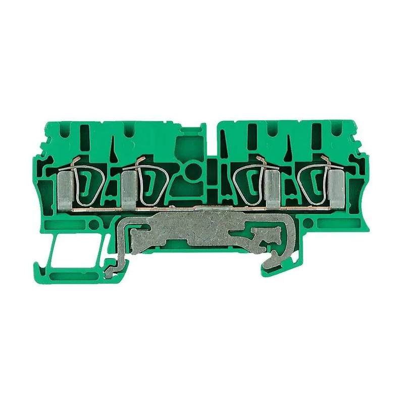 Weidmüller ZPE Series PE Terminal Green, Yellow, 2.5mm², 1-Level, Clamp 1608660000