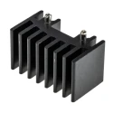 RS PRO Heatsink Cooling Electronics as a Heat Sink Black Anodised Aluminium 20 mm x 35 mm x 20 mm 17.9°C/W 263-251