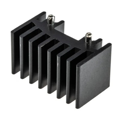 RS PRO Heatsink Cooling Electronics as a Heat Sink Black Anodised Aluminium 20 mm x 35 mm x 20 mm 17.9°C/W 263-251