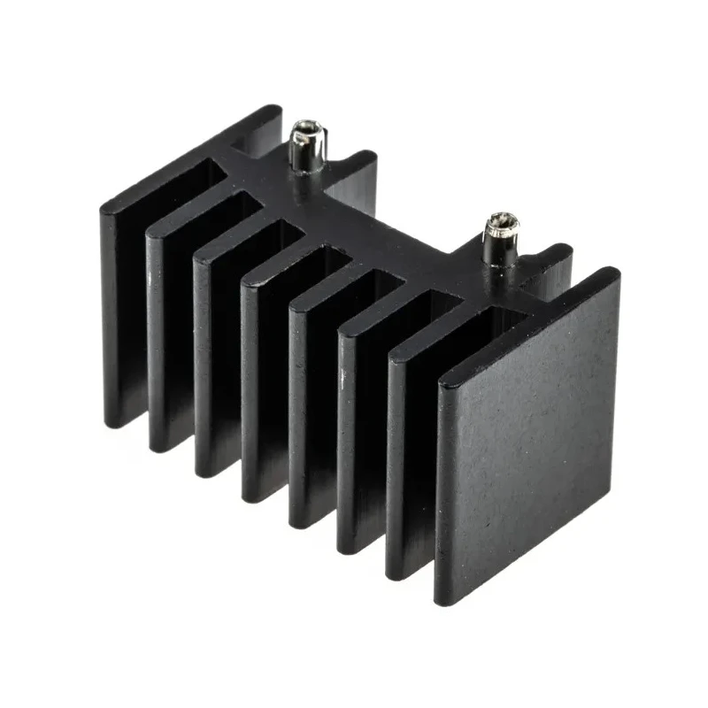 RS PRO Heatsink Cooling Electronics as a Heat Sink Black Anodised Aluminium 20 mm x 35 mm x 20 mm 17.9°C/W 263-251