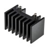RS PRO Heatsink Cooling Electronics as a Heat Sink Black Anodised Aluminium 20 mm x 35 mm x 20 mm 17.9°C/W 263-251
