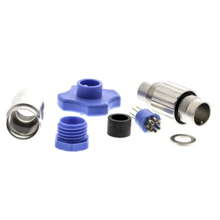 TE Connectivity Circular Connector, 7 Contacts, Cable Mount, Subminiature Size, Plug Male, IP65 Rated, TRIAD 01 2-1437719-4