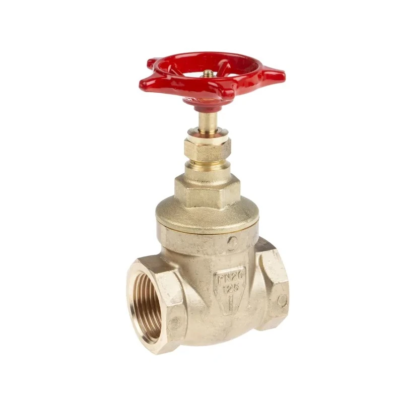 RS PRO Brass Gate Valve 1 in Inlet Female, 1 in Outlet Female, Non Rising Stem, 20 bar Maximum Operating Pressure 261-0328