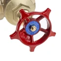 RS PRO Brass Gate Valve 1 in Inlet Female, 1 in Outlet Female, Non Rising Stem, 20 bar Maximum Operating Pressure 261-0328