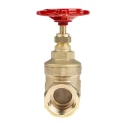 RS PRO Brass Gate Valve 1 in Inlet Female, 1 in Outlet Female, Non Rising Stem, 20 bar Maximum Operating Pressure 261-0328