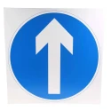 RS PRO Plastic One Way Road Traffic Sign 450 mm Height 450 mm Width Model 261-1028
