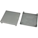 FlexLink Grey Aluminium Square End Cap for 88 mm Strut Profile with 11 mm Groove XCBE 88