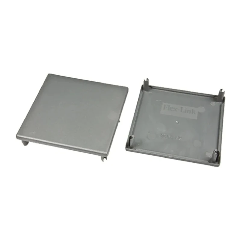 FlexLink Grey Aluminium Square End Cap for 88 mm Strut Profile with 11 mm Groove XCBE 88