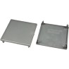 FlexLink Grey Aluminium Square End Cap for 88 mm Strut Profile with 11 mm Groove XCBE 88