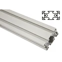 FlexLink Silver Aluminium Strut Profile 44 x 88 mm 11 mm Groove 2 m Length Series XC XCBM 2X44X88