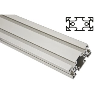 FlexLink Silver Aluminium Strut Profile 44 x 88 mm 11 mm Groove 2 m Length Series XC XCBM 2X44X88