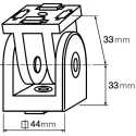 FlexLink M6 Adjustable Bracket Connecting Component Strut Profile 44 x 48 mm Groove Size 11 mm XCFJ 44 F