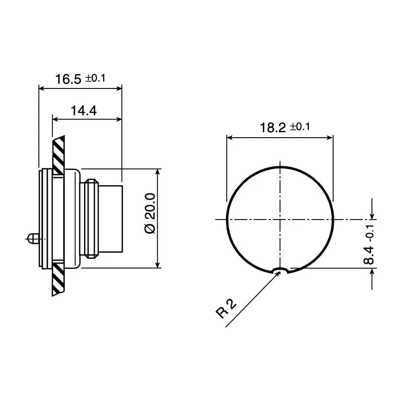 binder Circular Connector 4 Contacts Panel Mount M16 Plug Male IP67 723 Series 09-0111-00-04
