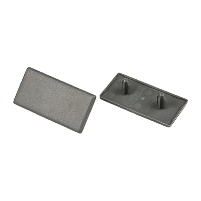 FlexLink Grey Aluminium Rectangular End Cap 44 mm Strut Profile 5.5 mm Groove XDBE 22X44 L