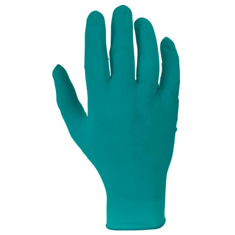 Ansell 92-600 Green Nitrile Disposable Gloves Food Safe 0.12 mm Thickness, Size S 92600070