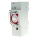 Muller Analogue DIN Rail Time Switch, 230V AC, 1 Channel, Segment Length 30min, Model VS 24.18 230V 50-60HZ