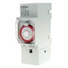 Muller Analogue DIN Rail Time Switch, 230V AC, 1 Channel, Segment Length 30min, Model VS 24.18 230V 50-60HZ