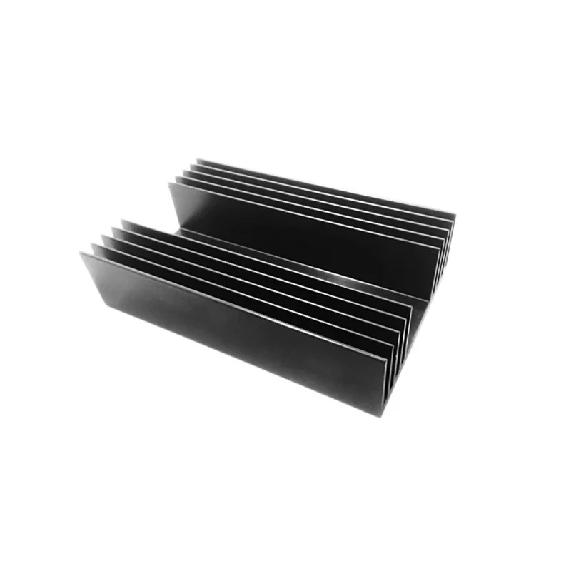 RS PRO Heatsink Universal Rectangular Aluminium 0.5K/W Thermal Resistance 50 mm Height 150 mm Length 125 mm Width 271-870