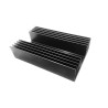 RS PRO Heatsink Universal Rectangular Aluminium 0.5K/W Thermal Resistance 50 mm Height 150 mm Length 125 mm Width 271-870