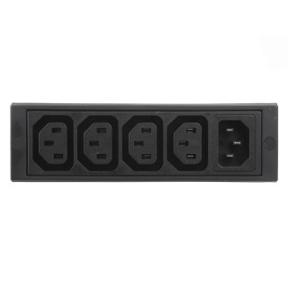 Schurter 10A 250V AC 4 Gang Socket Bar with 2m Cord IEC C13 4747.0000