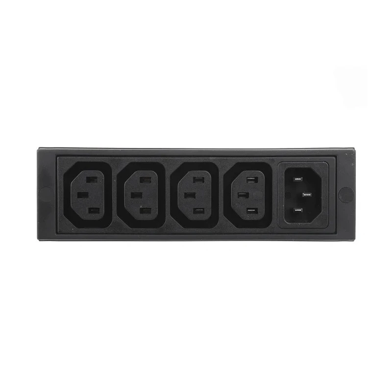Schurter 10A 250V AC 4 Gang Socket Bar with 2m Cord IEC C13 4747.0000