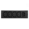 Schurter 10A 250V AC 4 Gang Socket Bar with 2m Cord IEC C13 4747.0000