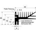 AAVID THERMALLOY Heatsink for LEDs, Electronic Components, PCBs 5.1°C/W Thermal Resistance 28 mm Height 50 mm Width 437469