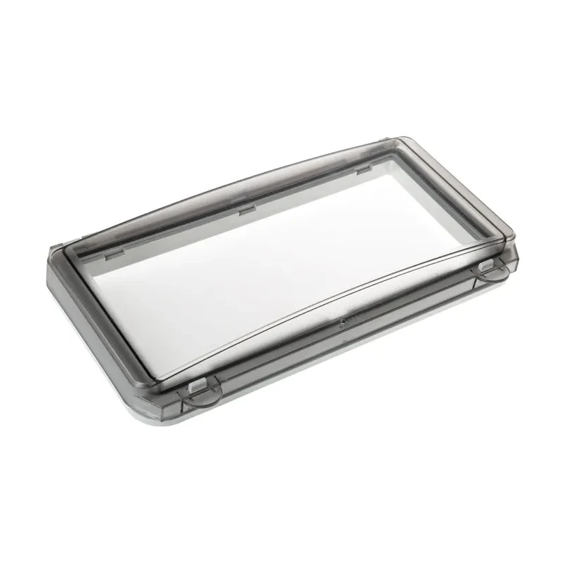RS PRO Grey Polycarbonate IP65 Inspection Window for use with 12 Module Enclosure L 12 II window