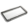 RS PRO Grey Polycarbonate IP65 Inspection Window for use with 12 Module Enclosure L 12 II window