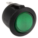 RS PRO Illuminated SPST On-Off Rocker Switch Panel Nylon Housing Green Actuator 10A 250V AC IP66 273-312