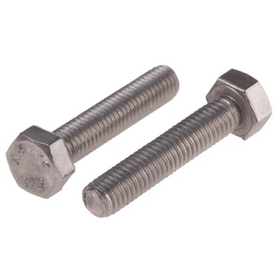 RS PRO Plain Stainless Steel Hex Bolt, M5 x 25 mm, DIN 933 263-2227