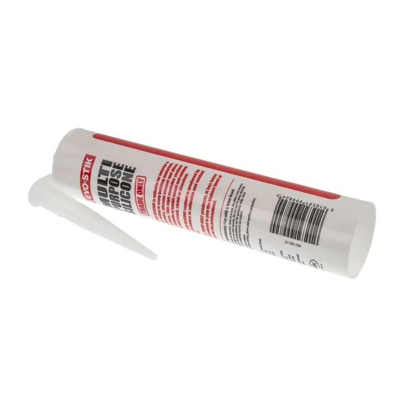 Evo-Stik Multi-Purpose Silicone Sealant Clear Transparent Paste 310 ml Cartridge 483422