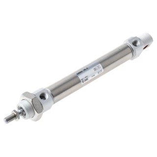 SMC 100 mm Pneumatic Piston Rod Cylinder Double Acting Clevis Mount Aluminium Alloy Body CD85