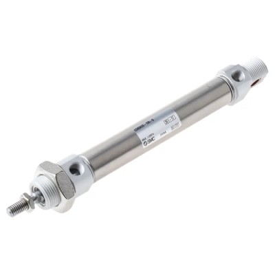 SMC 100 mm Pneumatic Piston Rod Cylinder Double Acting Clevis Mount Aluminium Alloy Body CD85
