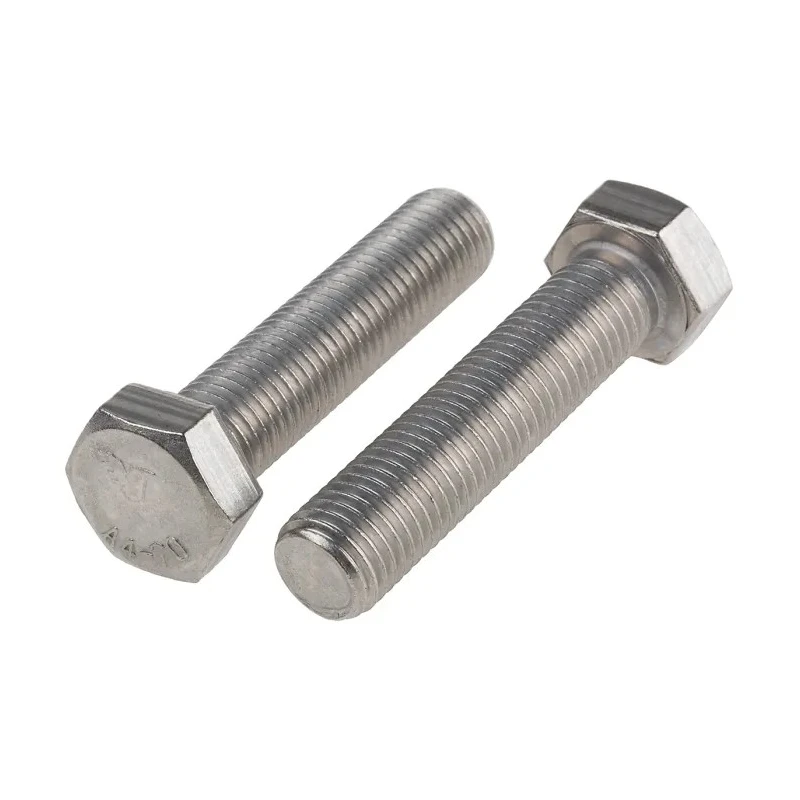 RS PRO Plain Stainless Steel Hex Bolt M16 x 70 mm DIN 933 316 A4 Stainless Steel 263-2306