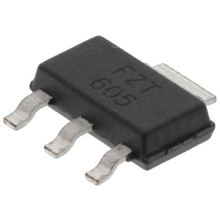DiodesZetex Darlington Transistor NPN 1.5 A 120 V 3 W Surface Mount SOT-223 FZT605TA