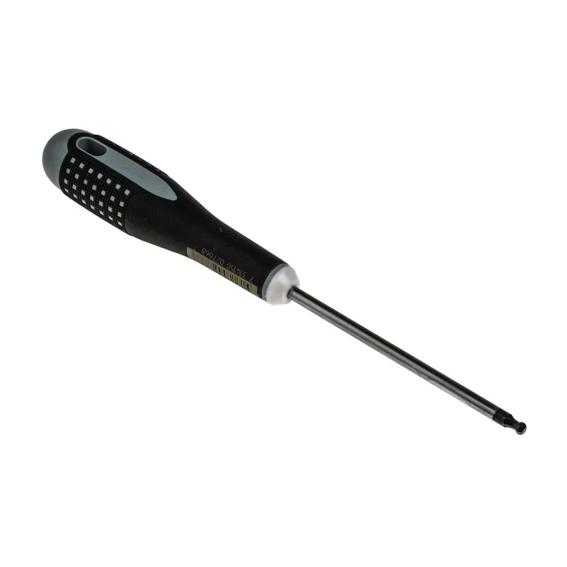 Bahco Standard Hexagon Screwdriver 4 mm Tip, 100 mm Blade Length, 222 mm Overall Length BE-8704