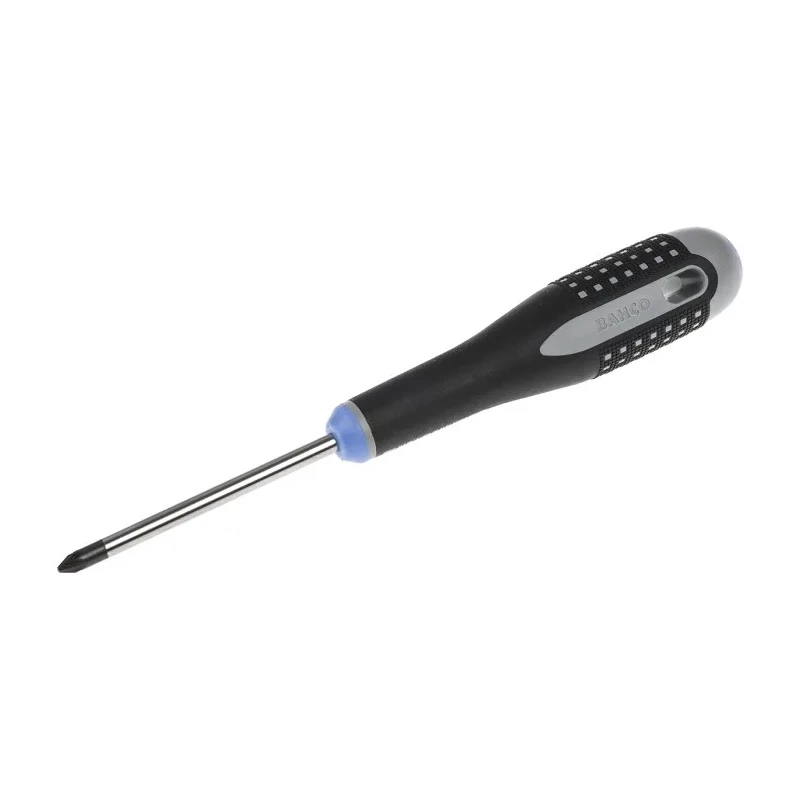 Bahco Standard Screwdriver, PZ1 Tip, 75 mm Blade, Bi-Material Handle, VDE 1000V Approved, 197mm Overall BE-8810
