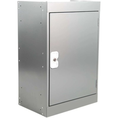 RS PRO 1 Door Steel Grey Tool Locker 684 mm x 450 mm x 300 mm 263-8168