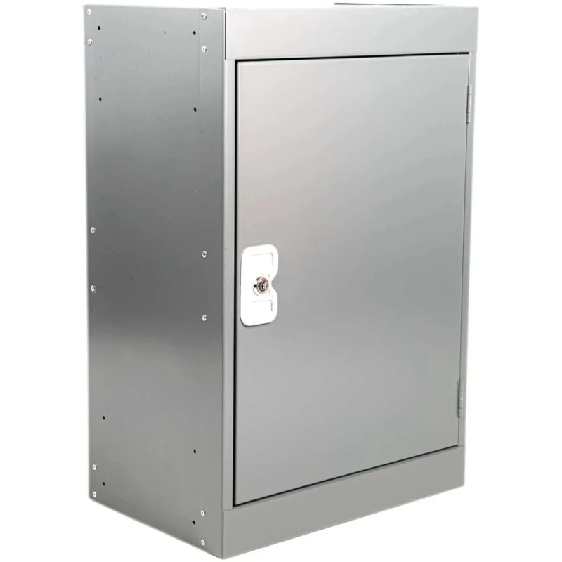 RS PRO 1 Door Steel Grey Tool Locker 684 mm x 450 mm x 300 mm 263-8168