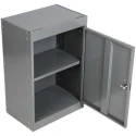 RS PRO 1 Door Steel Grey Tool Locker 684 mm x 450 mm x 300 mm 263-8168