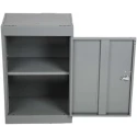 RS PRO 1 Door Steel Grey Tool Locker 684 mm x 450 mm x 300 mm 263-8168