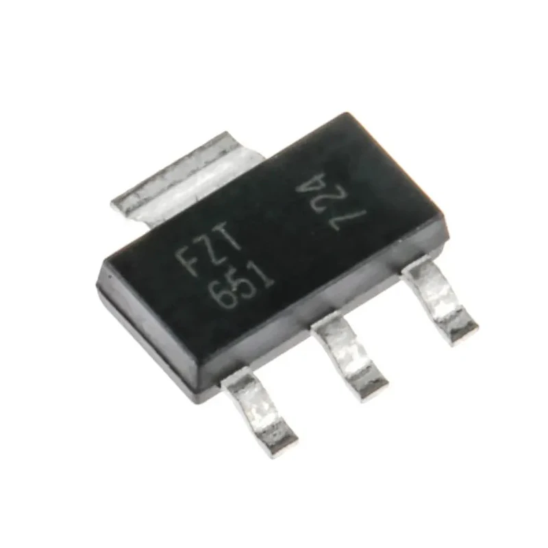 DiodesZetex General Purpose 3 A NPN Bipolar Transistor 60 V Surface Mount 4-Pin SOT-223 FZT651TA