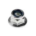 RS PRO Bright Zinc Steel Nylon Insert Locknut M5, DIN 6926 275-608