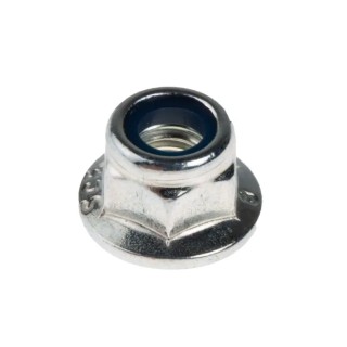 RS PRO Bright Zinc Steel Nylon Insert Locknut M5, DIN 6926 275-608