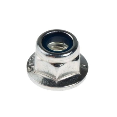 RS PRO Bright Zinc Steel Nylon Insert Locknut M5, DIN 6926 275-608