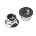 RS PRO Bright Zinc Steel Locknut with Nylon Insert M6, 10mm Width, 6mm Height, DIN 6926 275-614