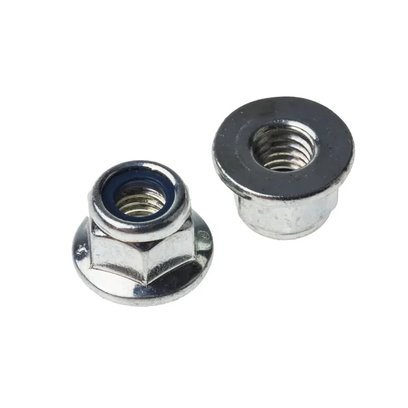 RS PRO Bright Zinc Steel Locknut with Nylon Insert M6, 10mm Width, 6mm Height, DIN 6926 275-614