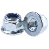RS PRO Bright Zinc Steel Self-Locking Hex Flanged Nut M8, Nylon Insert, DIN 6926, 13mm Width, 8mm Height 275-620